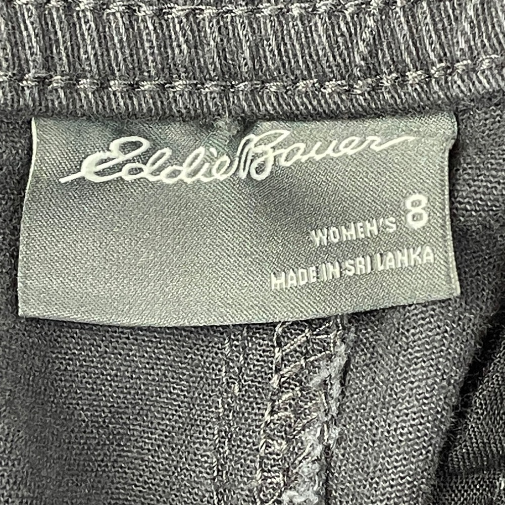 Eddie Bauer Pants Womens 8 Gray Hiking Straight Leg Activewear Outdoor Gorpcore - Picture 2 of 14